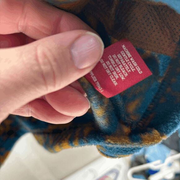 Arizona Jeans Full Zip Fleece Jacket Southwestern Aztec Geometric Style Size L - Picture 4 of 6